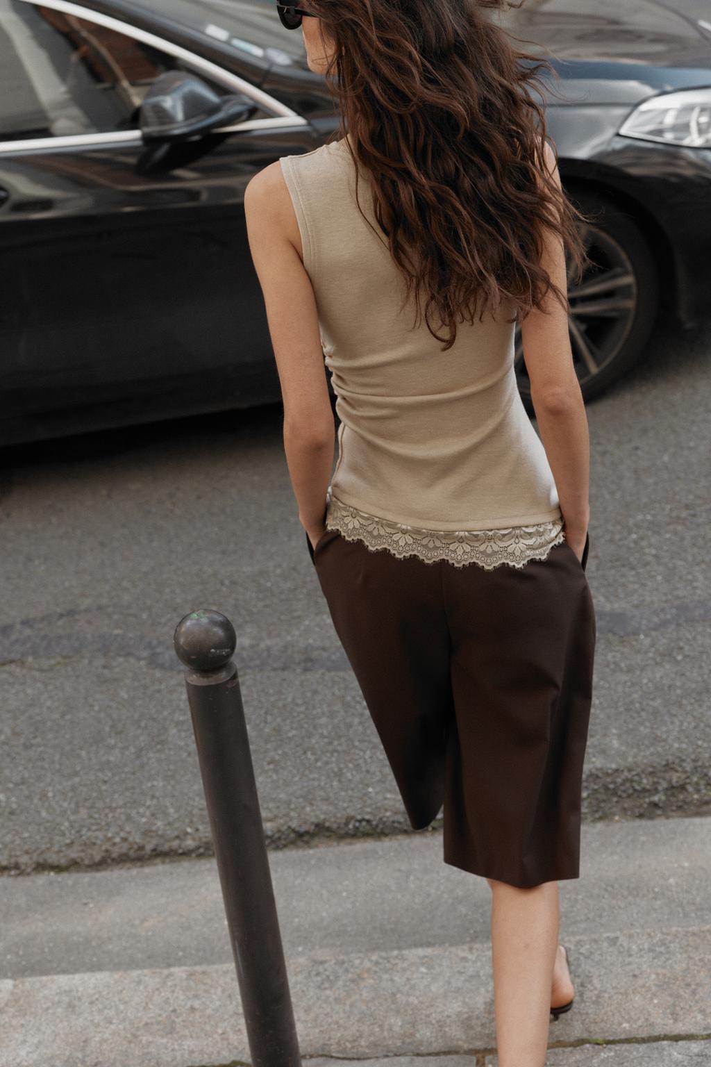 ТОП С ДРАПИРОВКОЙ И КРУЖЕВОМ