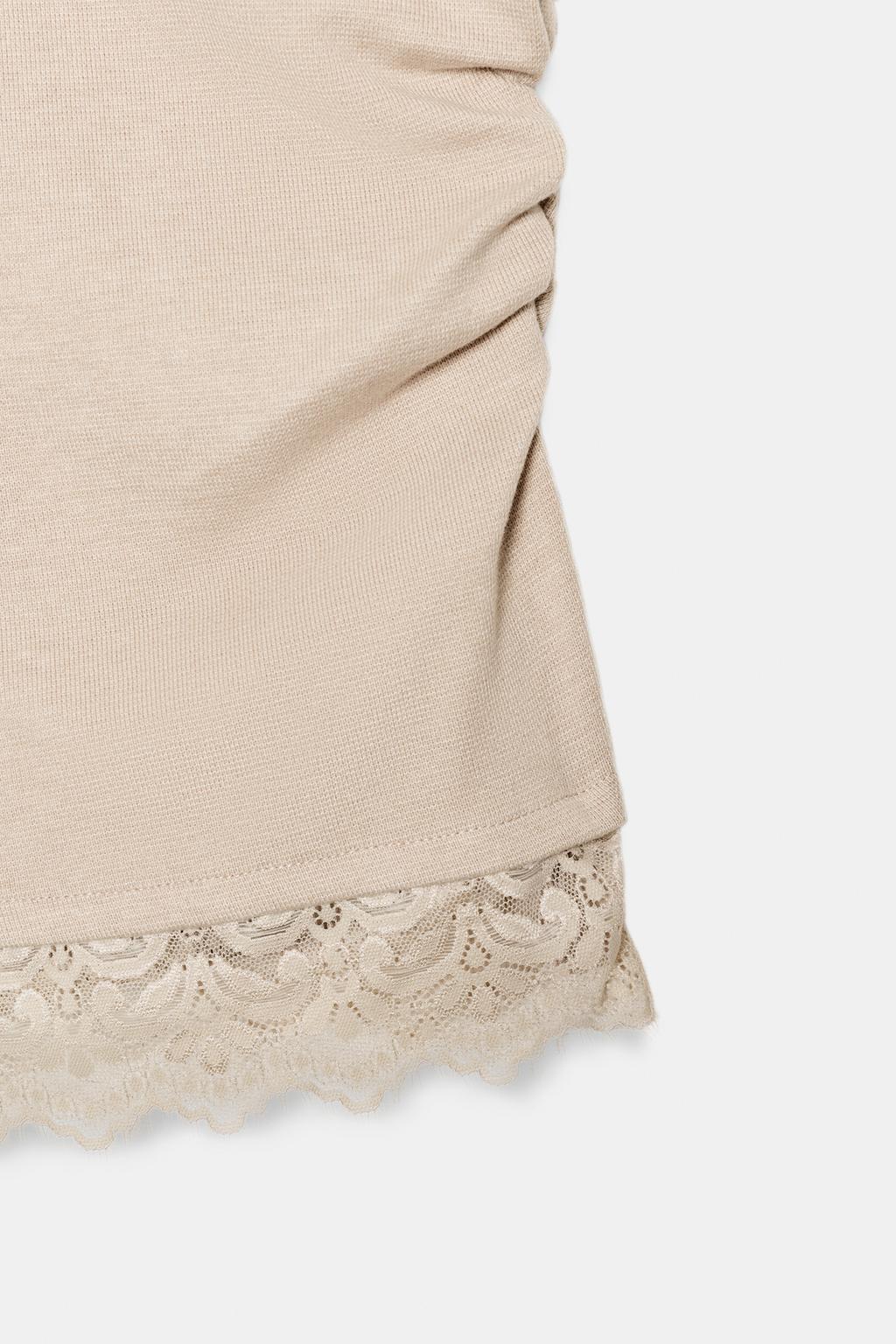 ТОП С ДРАПИРОВКОЙ И КРУЖЕВОМ