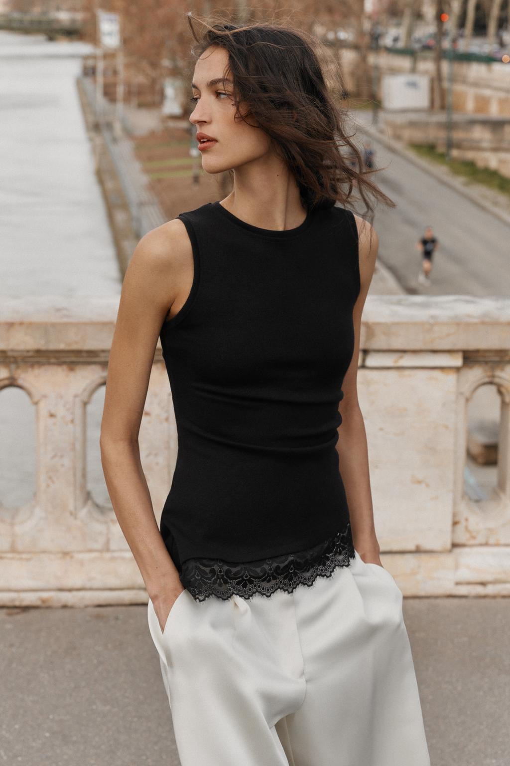 ТОП С ДРАПИРОВКОЙ И КРУЖЕВОМ