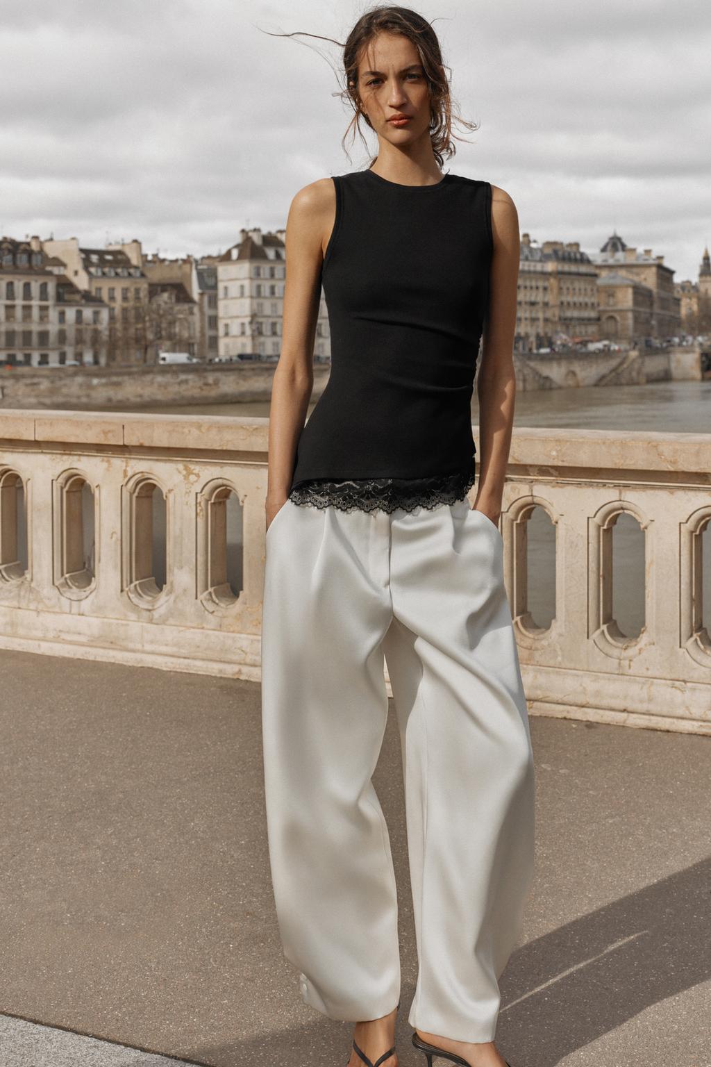 ТОП С ДРАПИРОВКОЙ И КРУЖЕВОМ