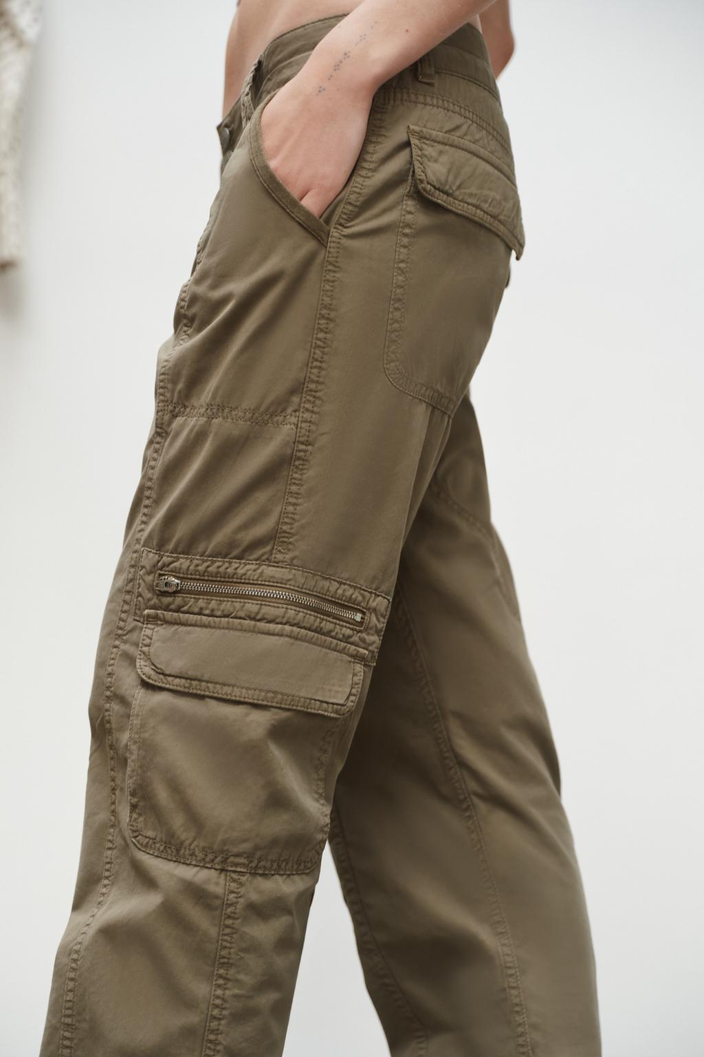 БРЮКИ КАРГО С МНОЖЕСТВОМ КАРМАНОВ