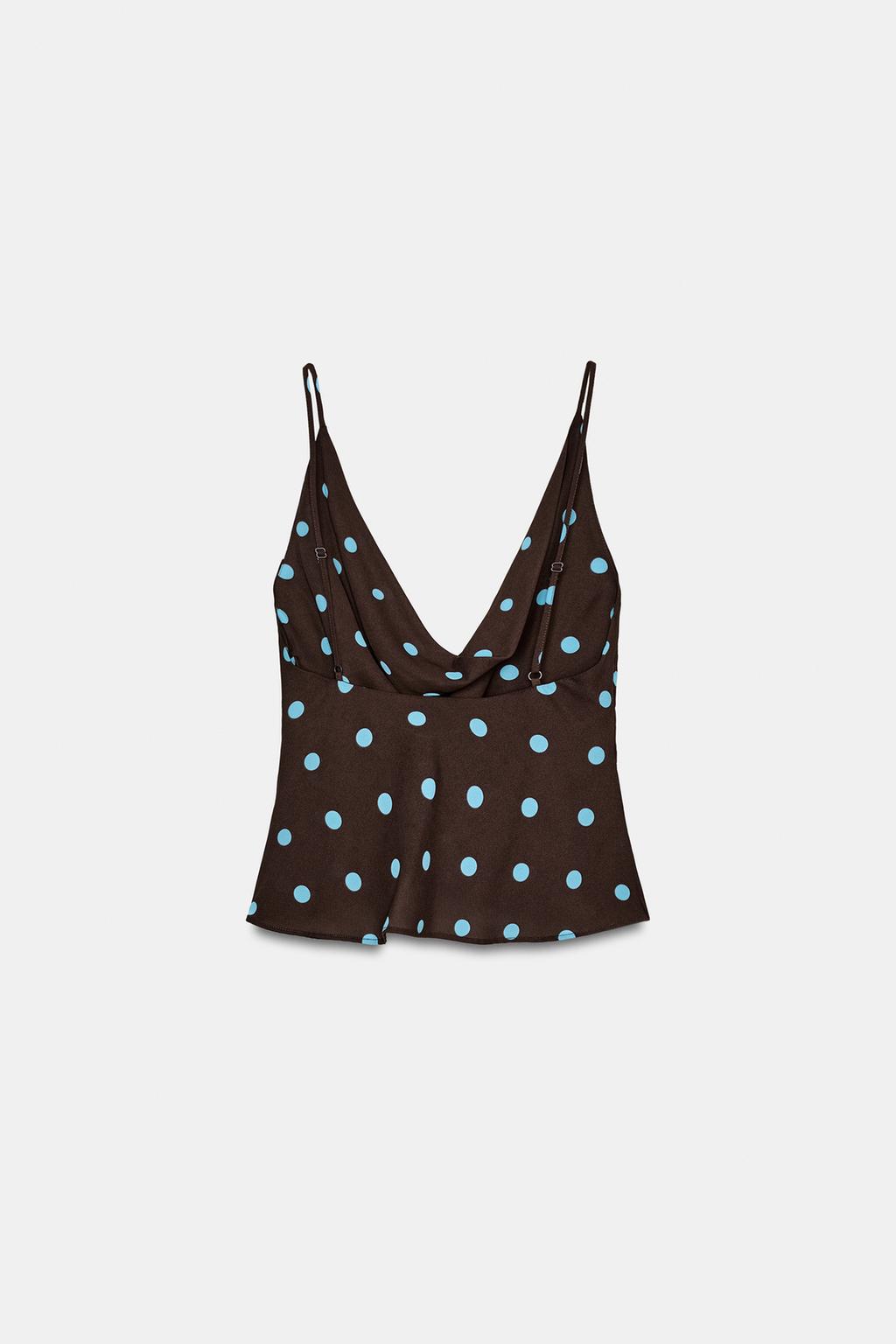 ТОП ИЗ ЛЁГКОЙ ТКАНИ В ГОРОШЕК