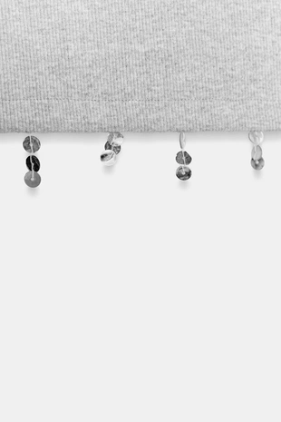 Кроп-топ с бахромой и пуговицами- Заказать в России