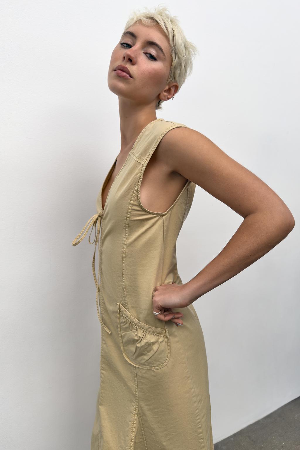 ПЛАТЬЕ МИДИ ИЗ ГАБАРДИНА