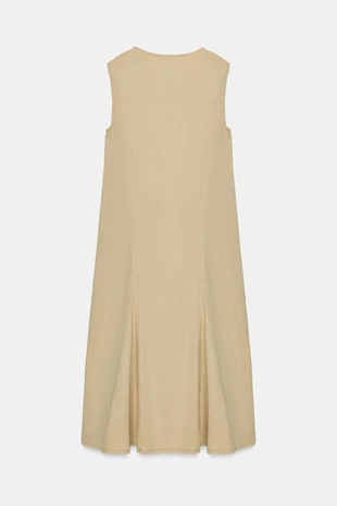 Платье миди из габардина- Заказать в России