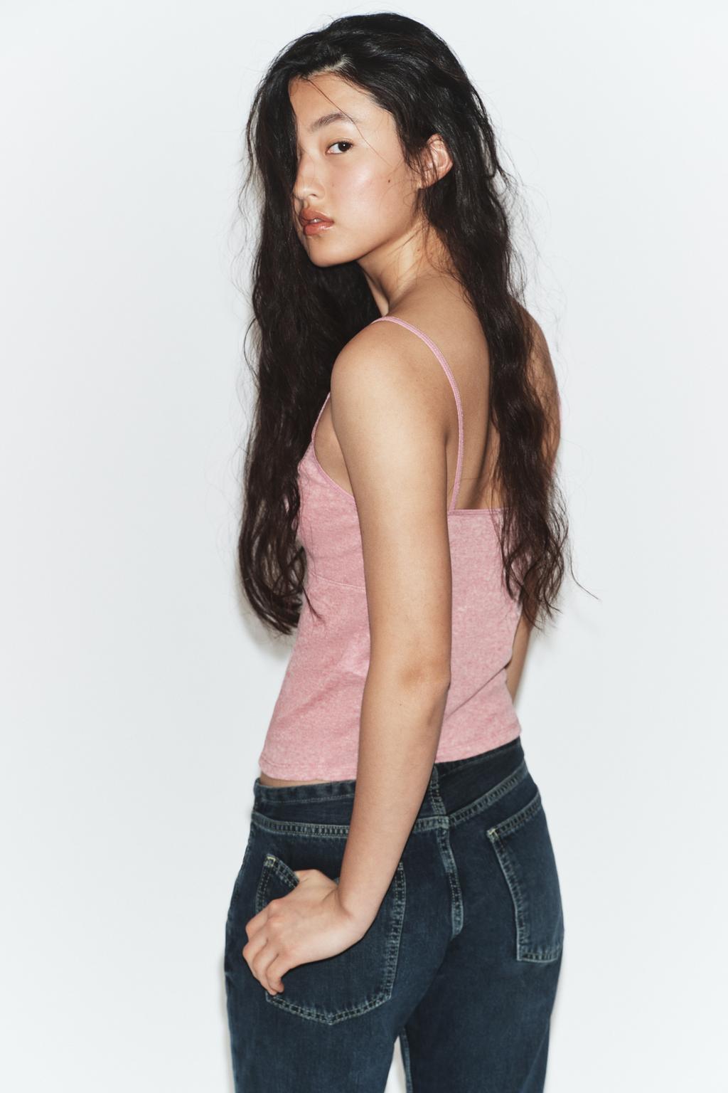 ХЛОПКОВЫЙ ТОП НА БРЕТЕЛЯХ