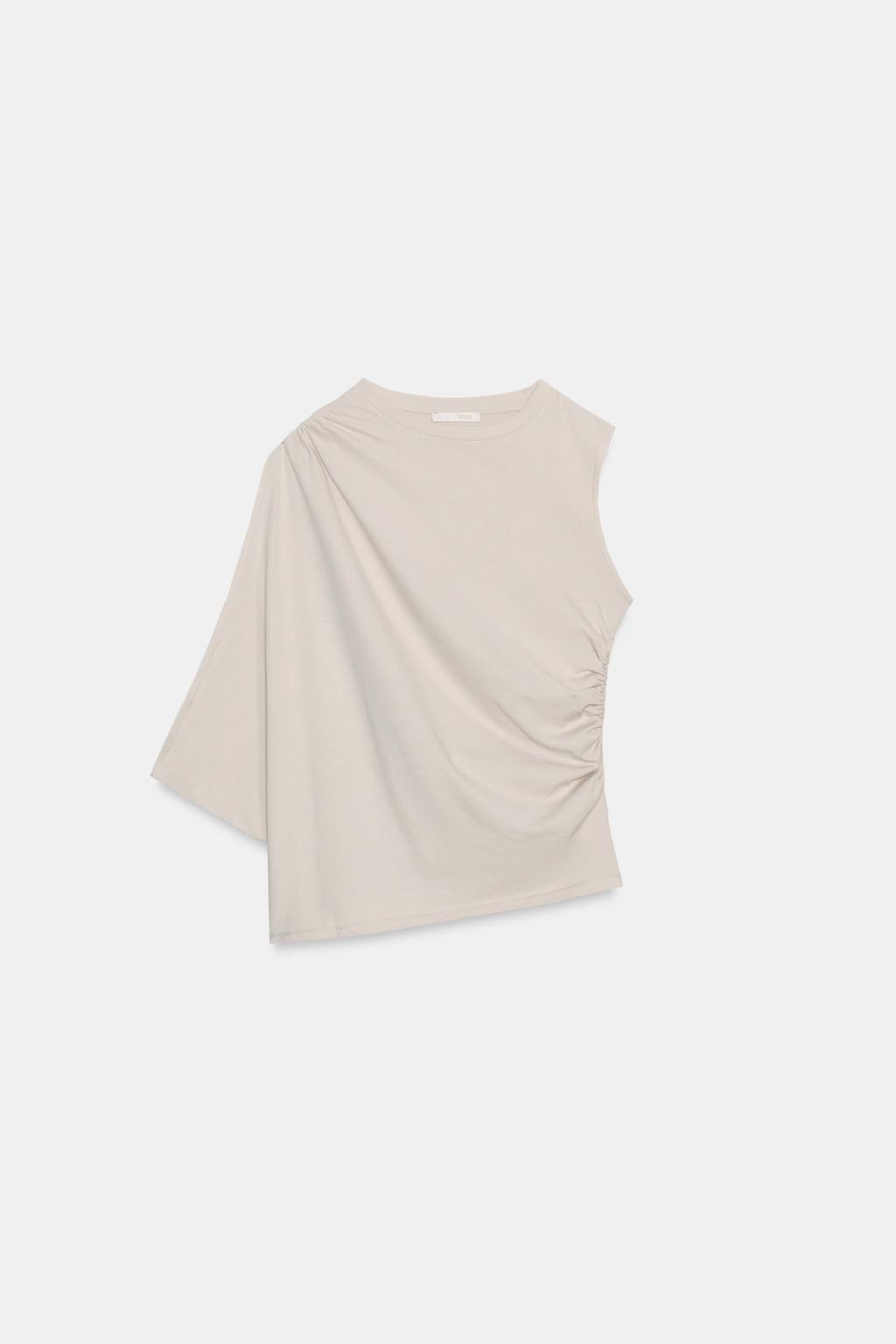 ДРАПИРОВАННЫЙ ТОП АСИММЕТРИЧНОГО КРОЯ