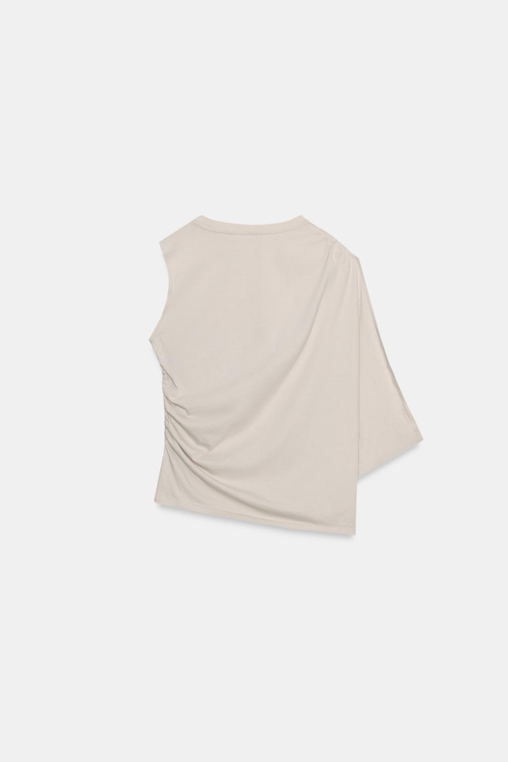 ДРАПИРОВАННЫЙ ТОП АСИММЕТРИЧНОГО КРОЯ