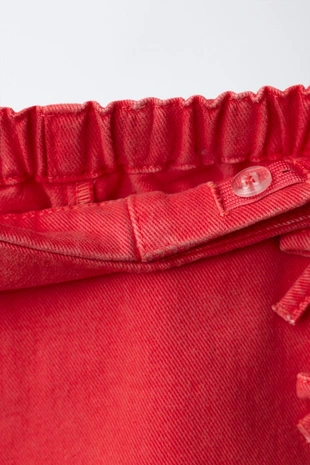 Юбка-шорты из саржи с бантами- Заказать в России