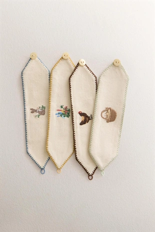 Набор держателей для салфеток с вышивкой на пасху (набор из 4 шт.)- Заказать в России