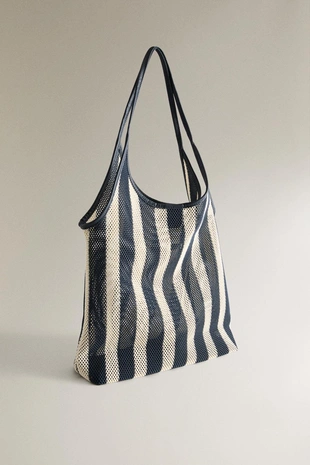 Сумка-тоут в полоску- Заказать в России
