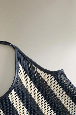 Сумка-тоут в полоску- Заказать в России