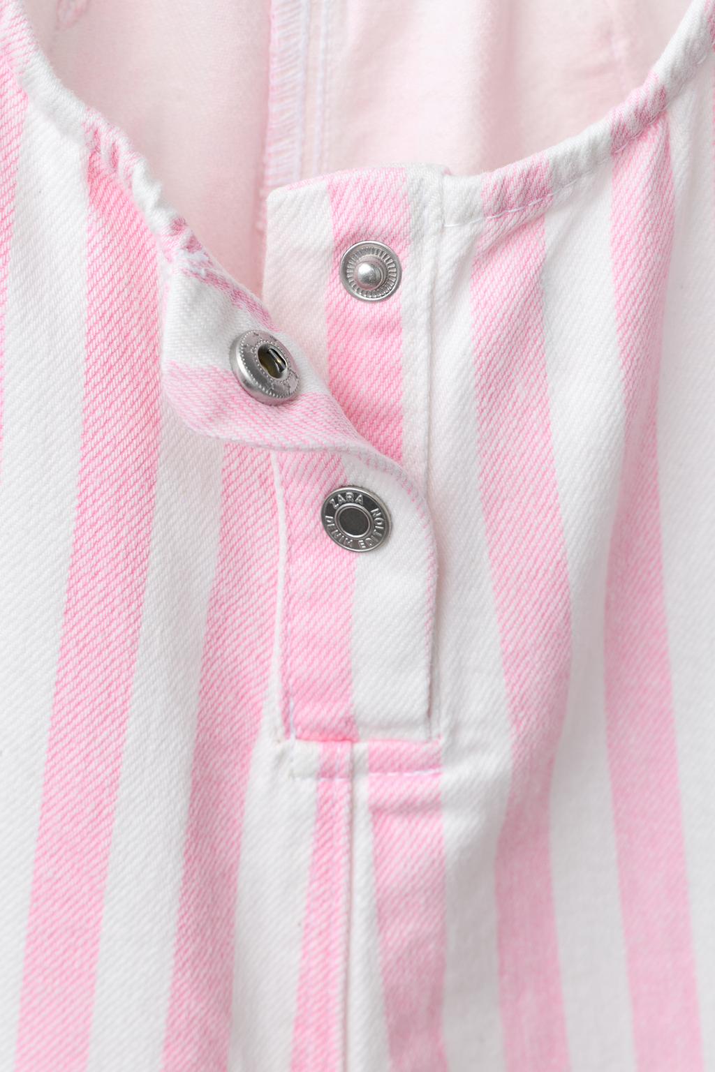 ДЛИННЫЙ КОМБИНЕЗОН ИЗ САРЖИ В ПОЛОСКУ