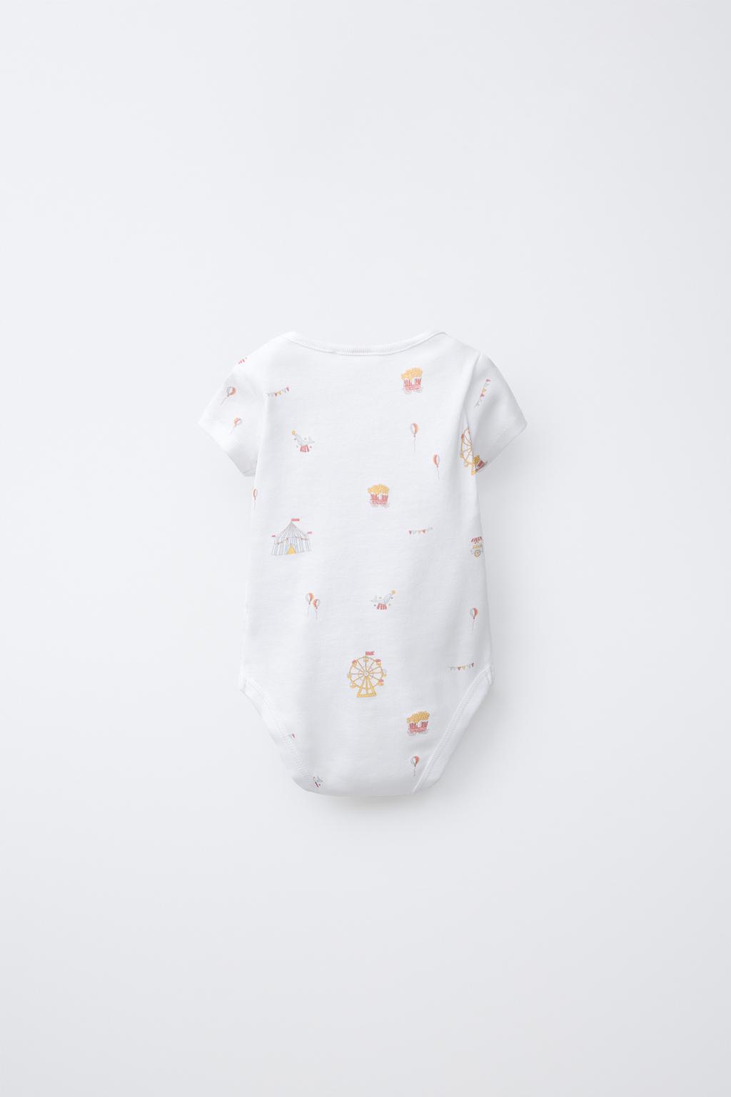 Набор из 5 боди с цирковым принтом