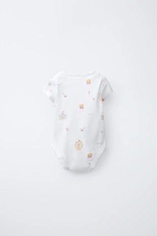 Набор из 5 боди с цирковым принтом- Заказать в России