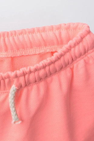 Комплект из толстовки и шорт с резиновым цветком