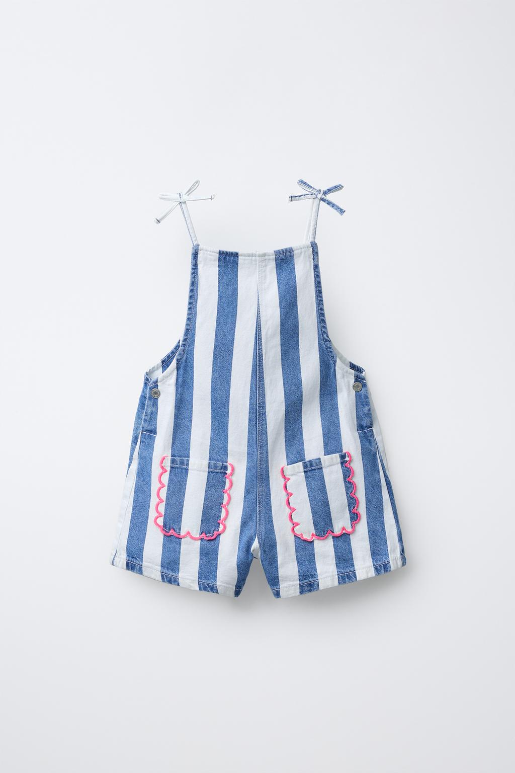 КОРОТКИЙ КОМБИНЕЗОН В ВОЛНИСТУЮ ПОЛОСКУ