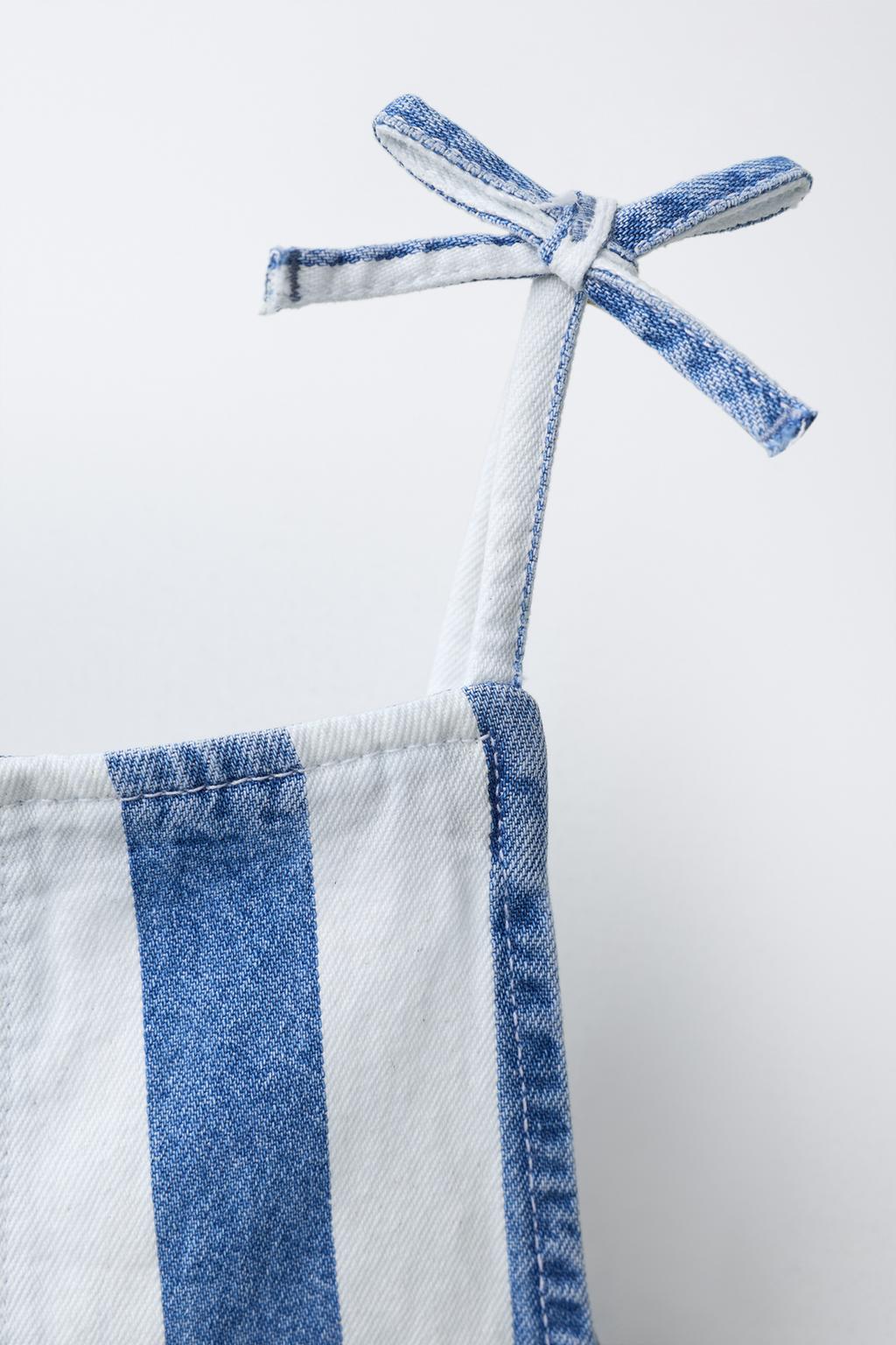 КОРОТКИЙ КОМБИНЕЗОН В ВОЛНИСТУЮ ПОЛОСКУ