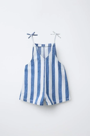 Короткий комбинезон в волнистую полоску- Заказать в России