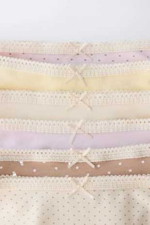 1,5–6 лет/ набор из шести трусов в горошек- Заказать в России