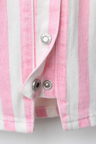 Топ из саржи в полоску- Заказать в России