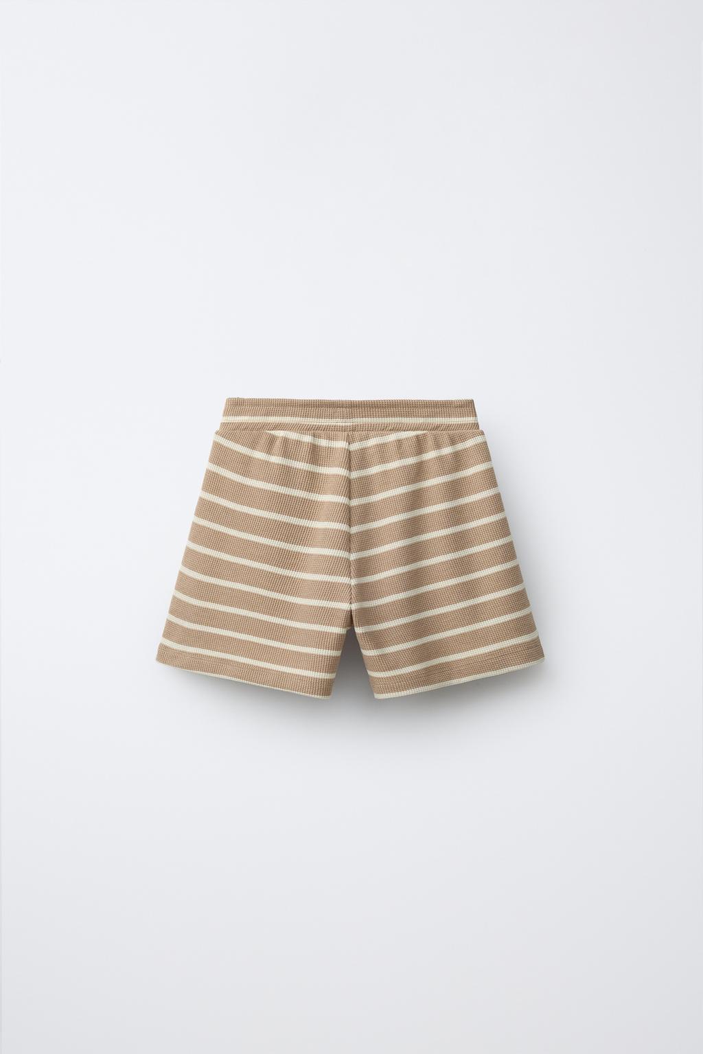 Пижама из вафельной ткани в полоску для детей от 1,5 до 6 лет