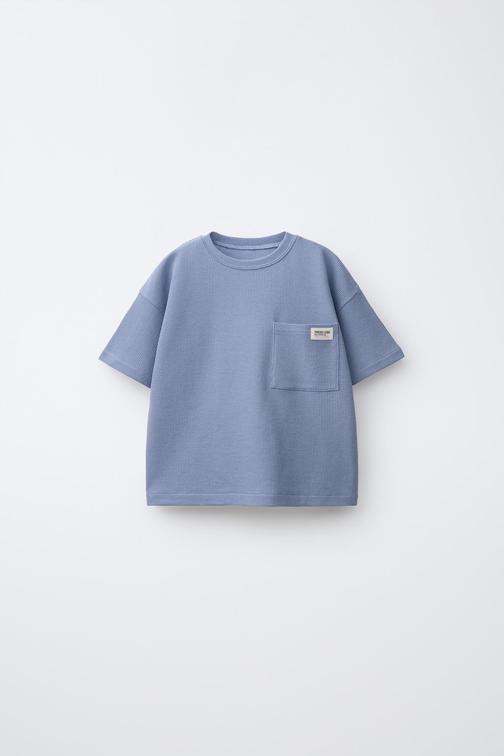 Пижама из вафельного трикотажа zara для детей от 1,5 до 6 лет