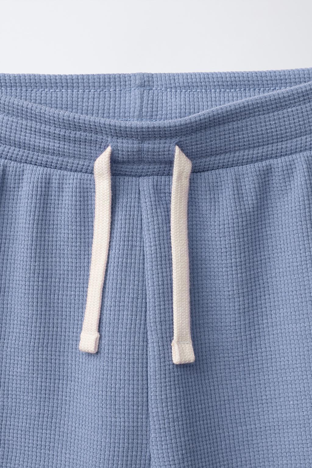 Пижама из вафельного трикотажа zara для детей от 1,5 до 6 лет