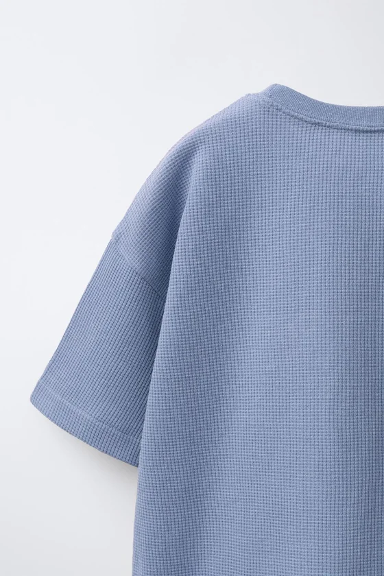 Пижама из вафельного трикотажа zara для детей от 1,5 до 6 лет