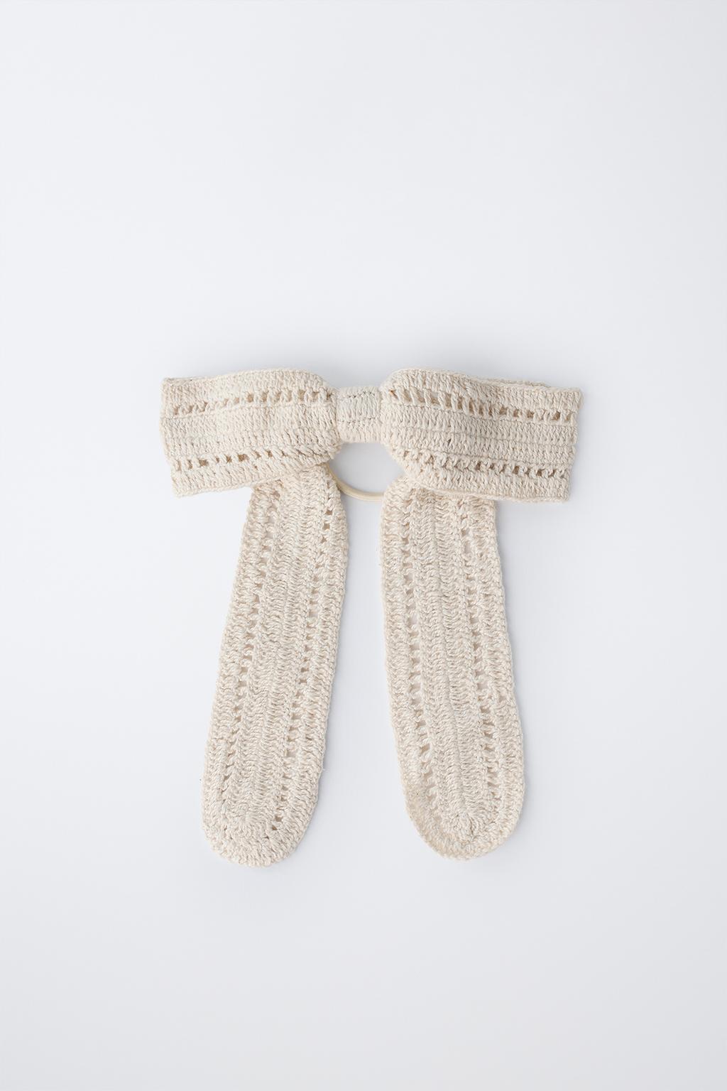 Резинка для волос с бантом и клипсой