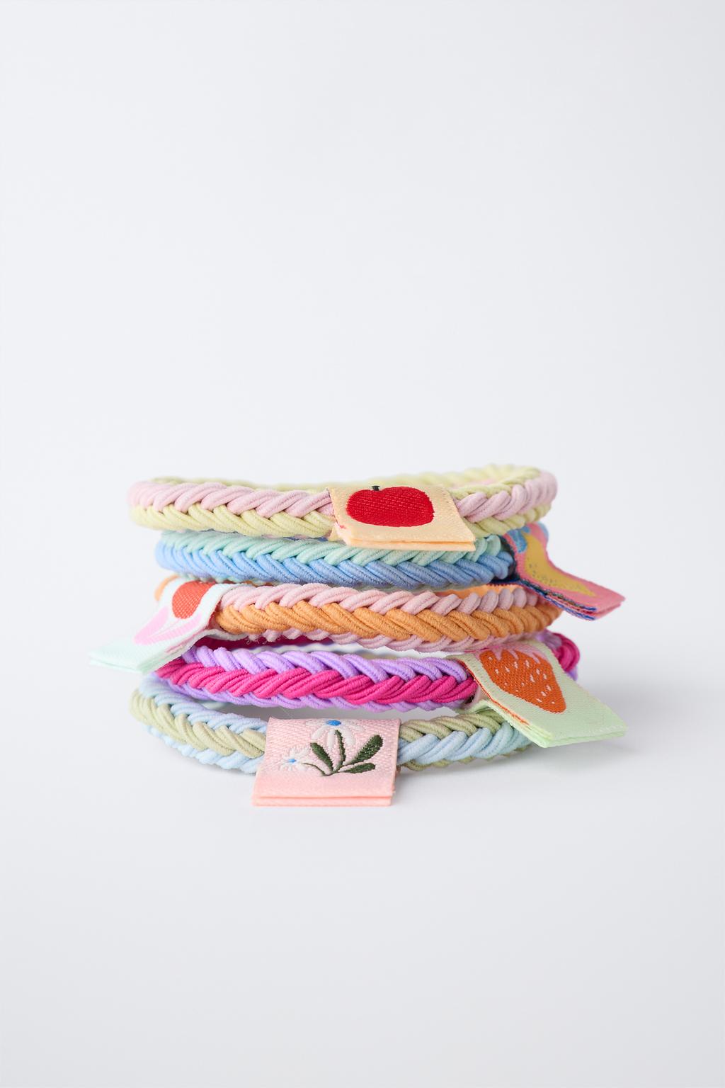 НАБОР ИЗ ПЯТИ РЕЗИНОК ДЛЯ ВОЛОС С ЭТИКЕТКОЙ