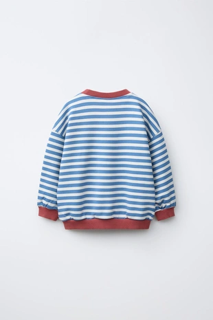 Толстовка в контрастную полоску- Заказать в России