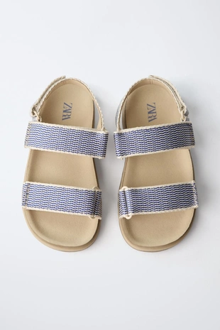 Сандалии в полоску- Заказать в России
