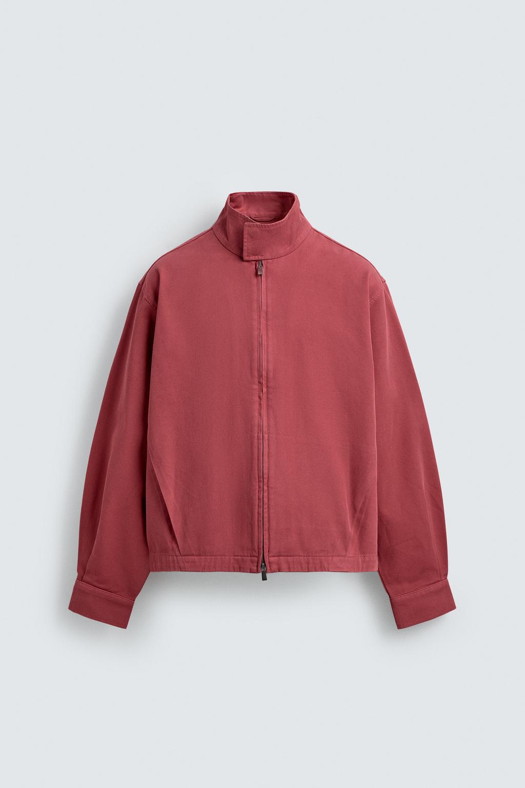 КУРТКА стандартной посадки ИЗ ХЛОПКА С ЭФФЕКТОМ ПОТЕРТОСТИ