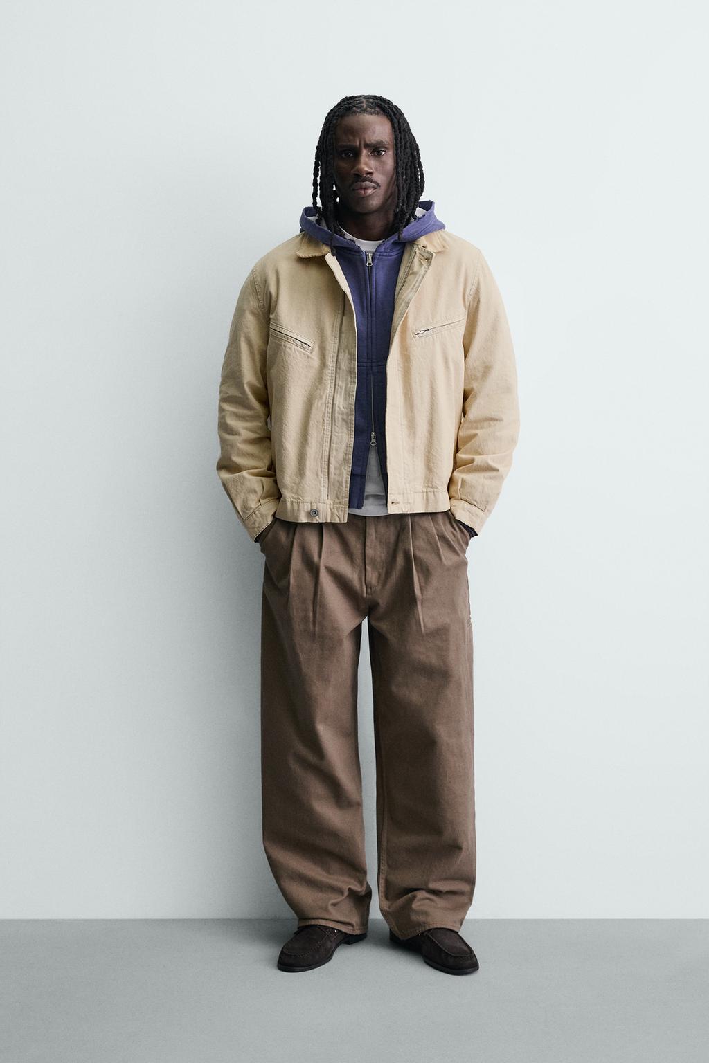 УКОРОЧЕННАЯ КУРТКА С ВЕЛЬВЕТОВЫМ ВОРОТНИКОМ