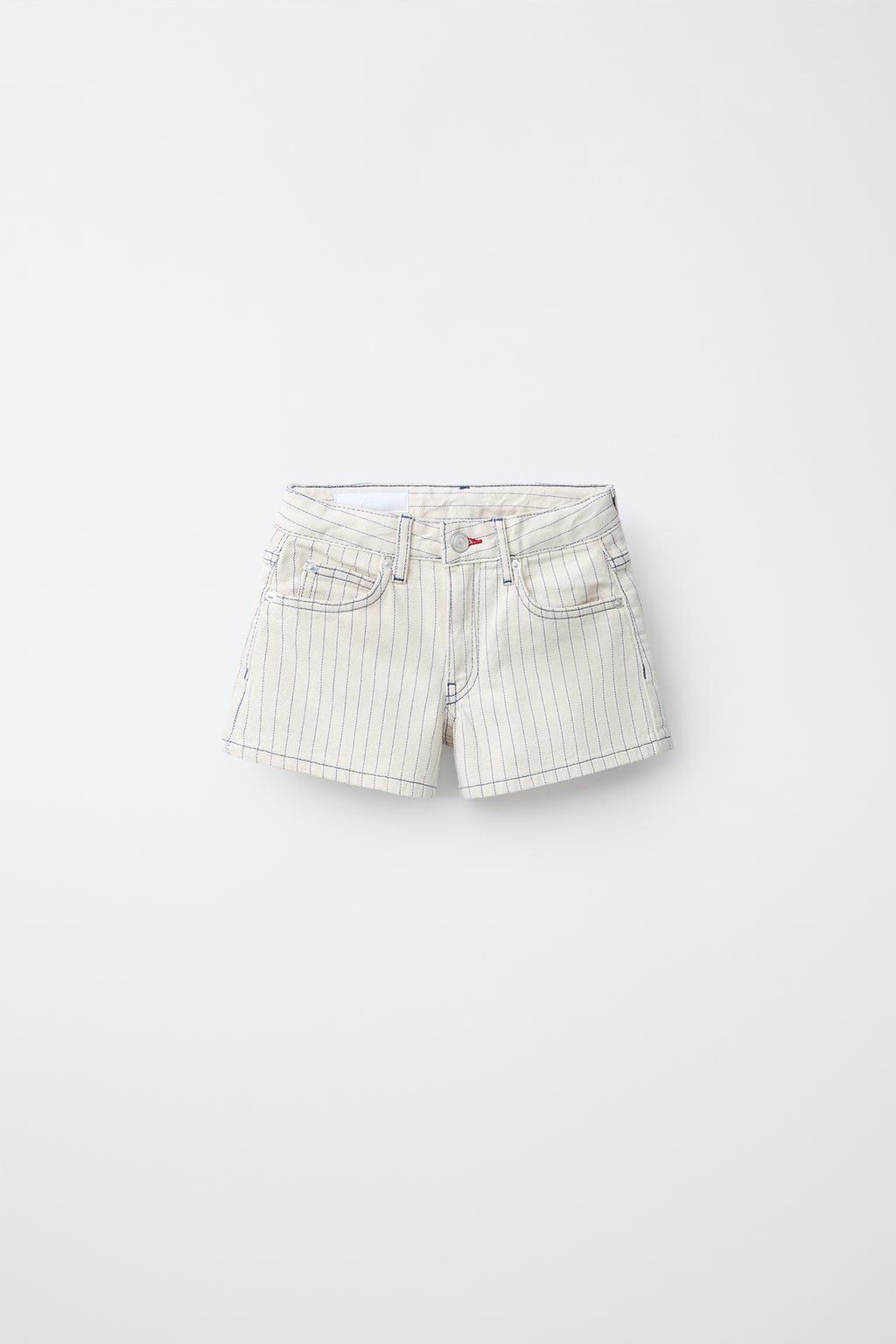 ДЖИНСОВЫЕ ШОРТЫ В ПОЛОСКУ