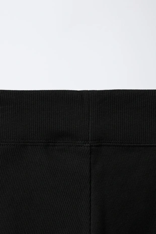 Короткие легинсы в рубчик- Заказать в России