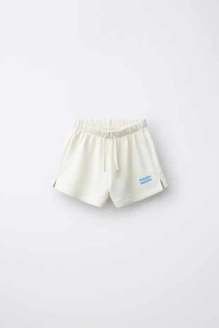 Комплект из толстовки и шортов с надписью