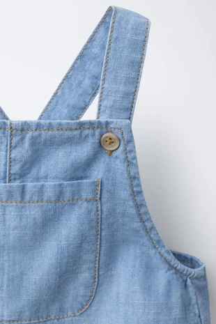 Короткий джинсовый комбинезон- Заказать в России