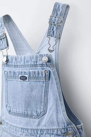 Короткий джинсовый комбинезон- Заказать в России