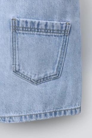 Короткий джинсовый комбинезон- Заказать в России