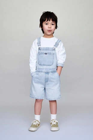 Короткий джинсовый комбинезон- Заказать в России