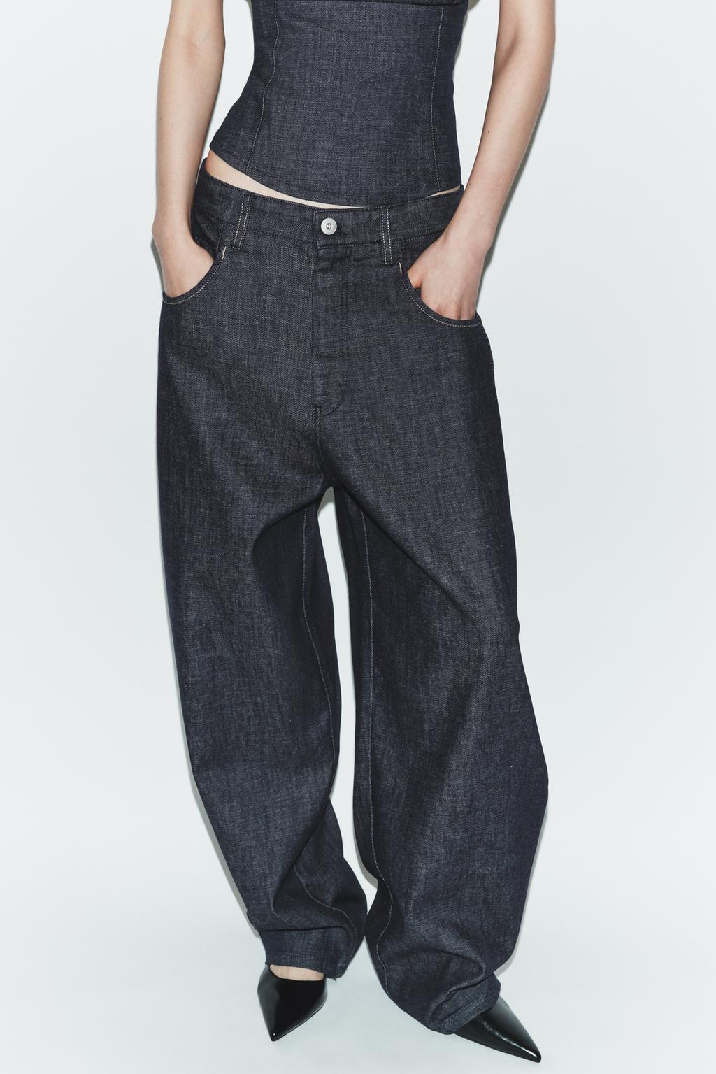 ДЖИНСЫ TRF  С ВЫСОКОЙ ПОСАДКОЙ