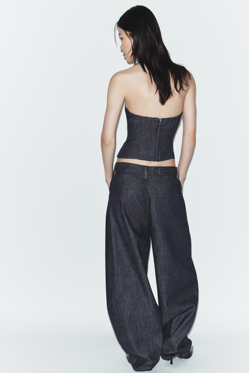 ДЖИНСЫ TRF  С ВЫСОКОЙ ПОСАДКОЙ