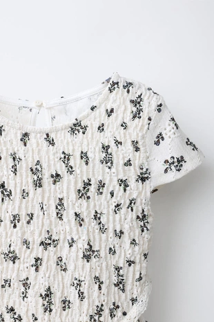 Платье с цветочным принтом