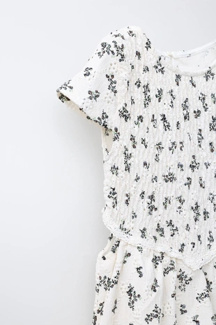 Платье с цветочным принтом