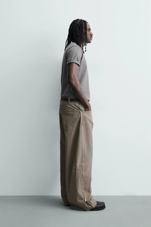 Джинсы баллон на молнии