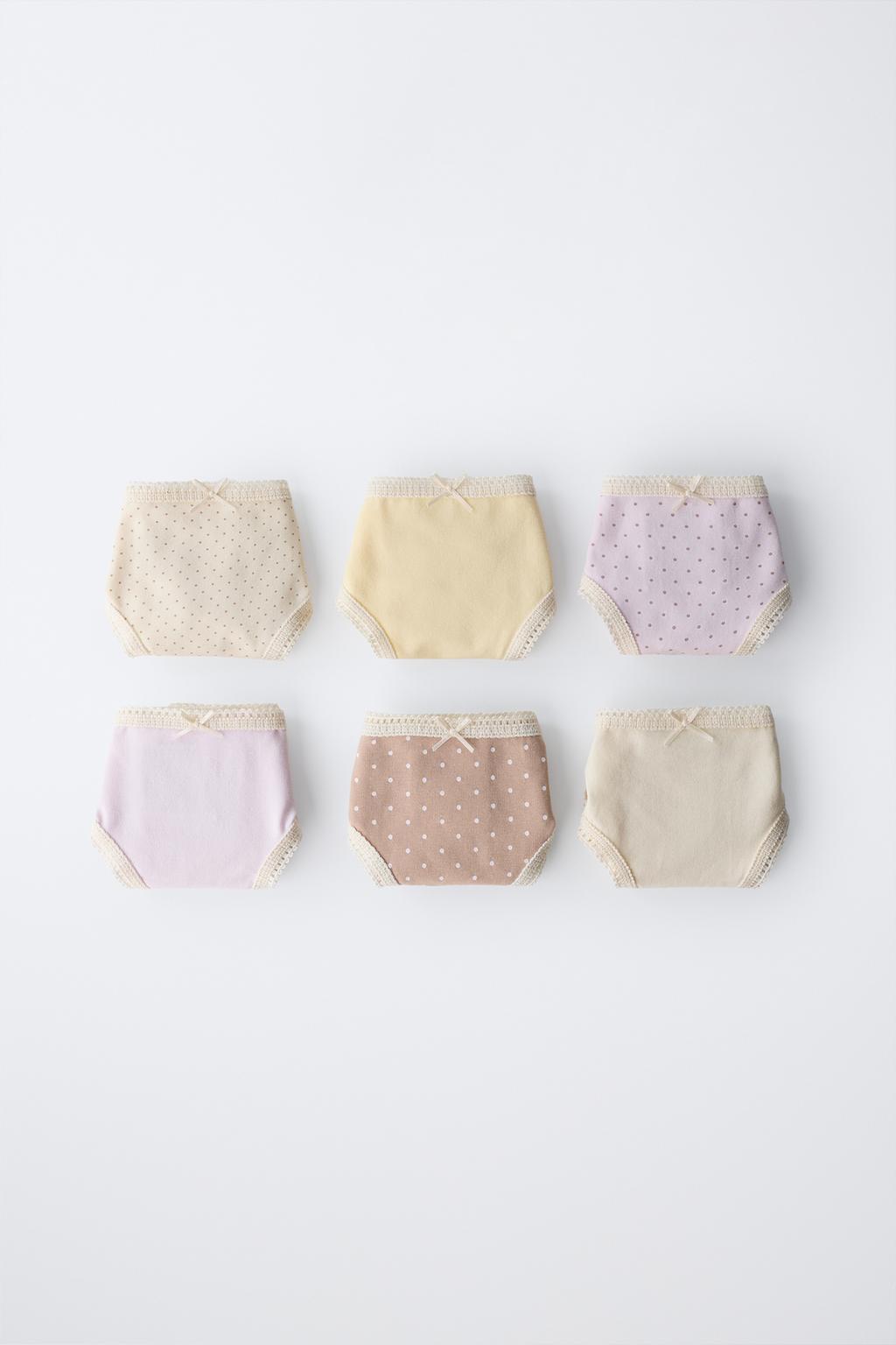 6-14 ЛЕТ/ НАБОР ИЗ ШЕСТИ ТРУСОВ В ГОРОШЕК