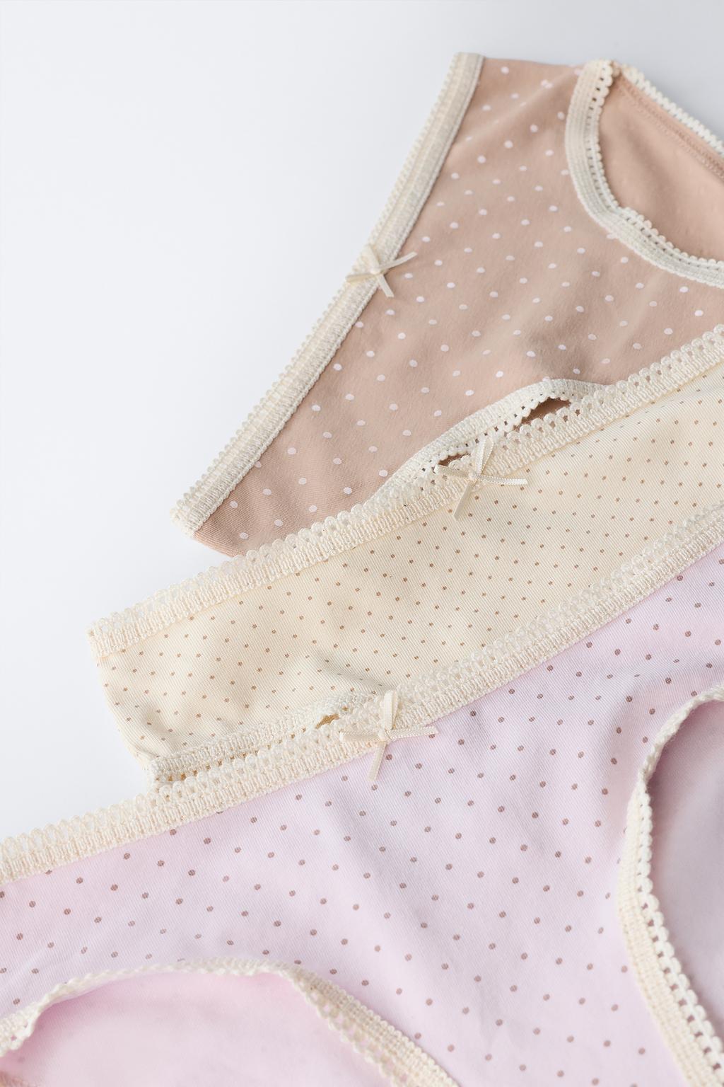 6-14 ЛЕТ/ НАБОР ИЗ ШЕСТИ ТРУСОВ В ГОРОШЕК