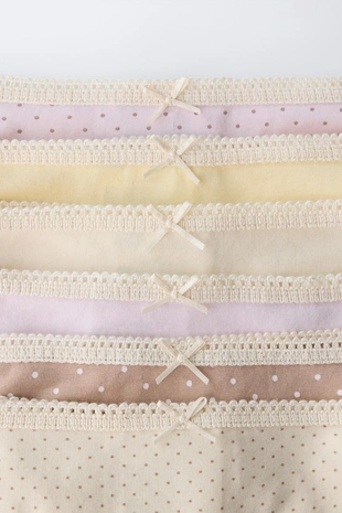 6-14 лет/ набор из шести трусов в горошек- Заказать в России